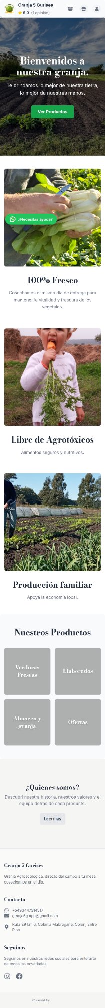 Tienda Granja 5 Gurises en Ojapo